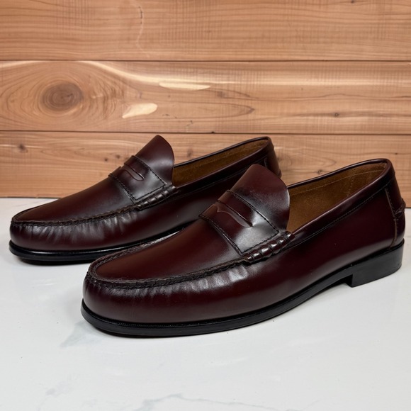 Florsheim Men's Classic Burgundy Leather Penny Loafers Dress Shoes Size 13  3E